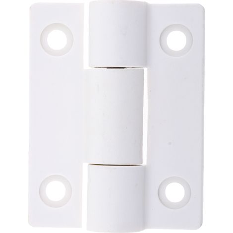 56 Mm X 43 Mm 4 Trous Fraisés Charnière De Contrôle De Position Blanc (1/5)