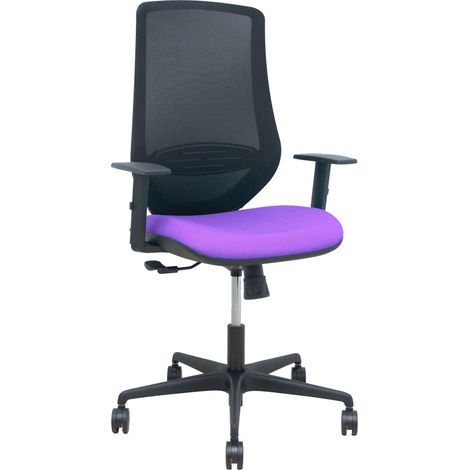Silla de oficina pc ergonómica lila altura ajustable