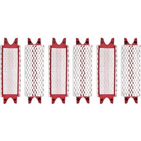 Paquete de 6 almohadillas de repuesto de microfibra para mopa Vileda Ultramax (1/4)
