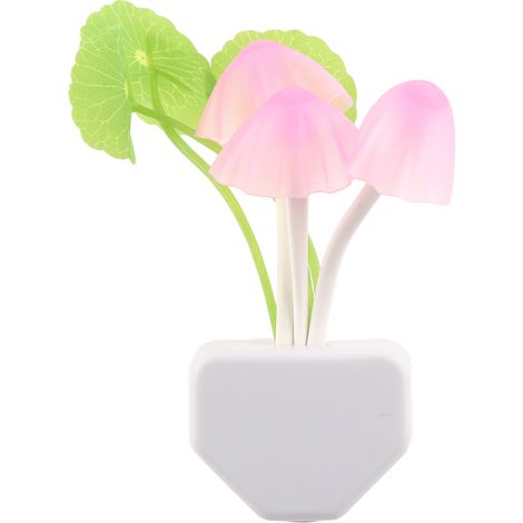 Lampe de nuit champignon mignonne avec contrôle lumineux pour chambre enfant, prise américaine 110-240V. (1/5)