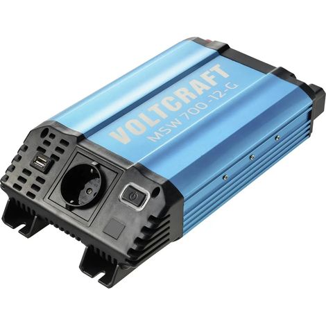 [GEBRAUCHT] B-Ware Voltcraft Wechselrichter Inverter Sinuswelle 700 W 12 V Msw 700 12 G Schwarz