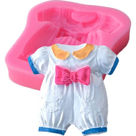 Silikonform für schleifenförmige Babytorten, ideal für Zuckerpaste, Schokolade und Ton – DIY-Backzubehör (1/5)