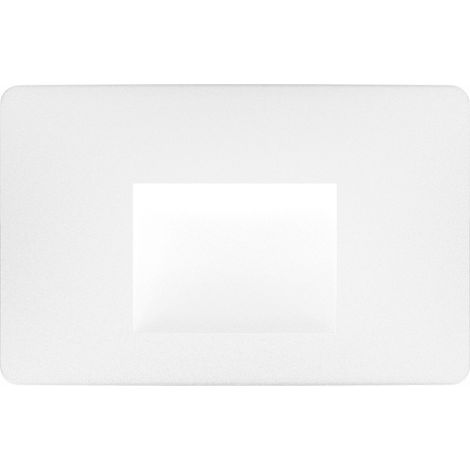 Beneito & Faure - Luce da incasso segnapasso LED Mis Sq Wall 3W - Segnapasso da parete squadrato IP65 Switch 2700K/3200K/4000K - Bianco