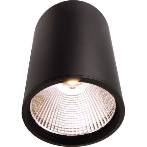 Plafonnier Led haute puissance  noir 4000K - Deko Light - Luna 30 (1/3)