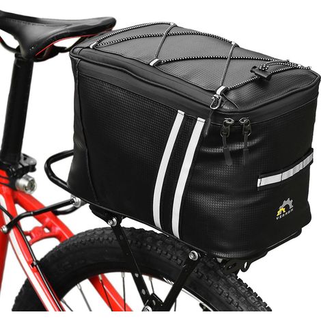 Sacoche de porte-vélo étanche avec compartiment isotherme, bagage de coffre à vélo (1/5)