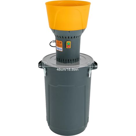 Moulin à grains électrique, 1300W haute capacité, 5 tamis de broyage, Gris Foncé (1/2)
