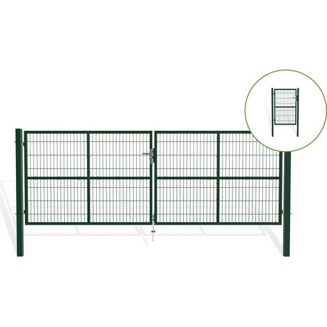 Puerta de malla 4m H.140cm RAZO + Puerta 1m RAZO H.140cm Verde (1/5)