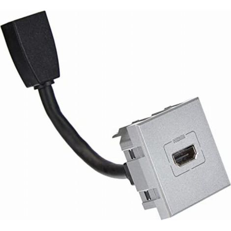 Bticino HC4284 presa video HDMI 2.0 preconnesso - 2 moduli Axolute colore tech (1/5)