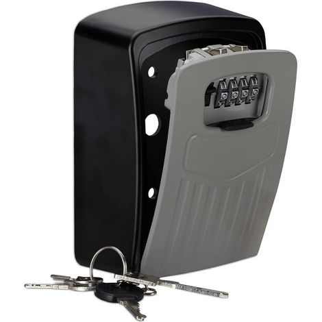 Caja fuerte para llaves de exterior con código，Armario para llaves，Caja fuerte para llaves con código，Caja fuerte para llaves de exterior (1/5)
