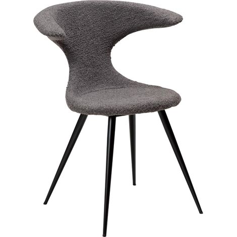 Flair Dan-Form Esszimmerstuhl Bouclé grau. (1/5)