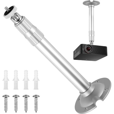 1 Support Plafond Aluminium, Rotation 360°, Charge 5 kg, Projecteur Mini, Bureau Maison (1/5)