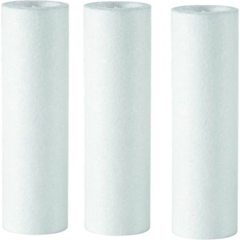 3 Cartouches filtrante extrudée pour traitement de l'eau anti-boues - 25 µm - jardiboutique