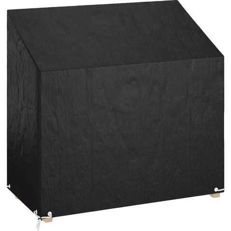 Funda para banco de jardín, material resistente, ajuste seguro, color negro. (1/2)