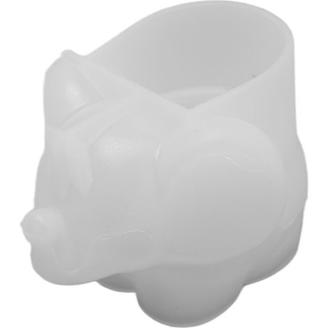 Moule flexible en silicone pour boîte de rangement en forme d'éléphant, idéal pour créer des décorations artisanales et ornements. (1/5)