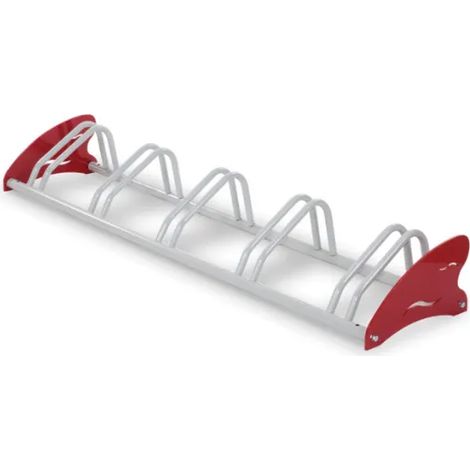 Portabici Ghost 548 Giochipark zincato verniciato 5 posti tubo acciaio Ø40 Ø25mm - RAL 3003/9006