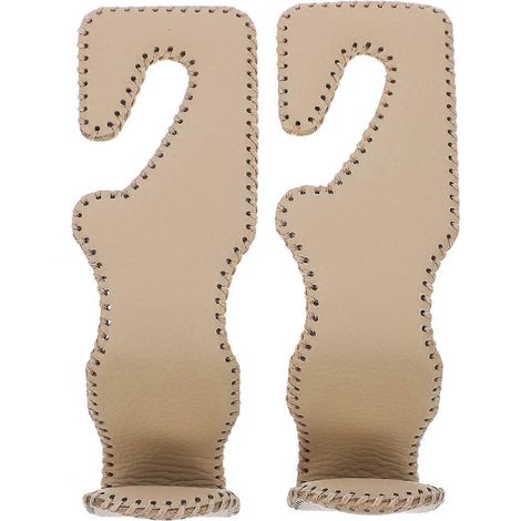 2 Stück Rücksitz-Kopfstützenhaken, Autositzhaken, Auto-Handtaschenhalter für Fahrzeuge-11.5X4CM-Khaki (1/2)