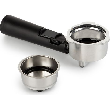 Klarstein Passionata Espressomaker Porte-filtre en alliage d'aluminium Insert de filtre en acier inoxydable Accessoires (1/4)