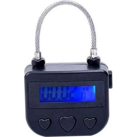Intelligente Zeitsperre, Zeitsperre mit LCD-Bildschirm, multifunktionaler elektronischer Reisetimer, wasserdichtes, per USB aufladbares temporäres Schloss (1/4)