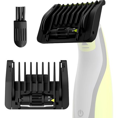 Peigne guide réglable compatible avec OneBlade, avec molette de 1 à 5 mm – Lame de tondeuse QP2520 QP2530 QP2630 QP2620 QP2510 QP2521 QP2522 QP2531 QP6510 et tondeuse de précision. (1/5)