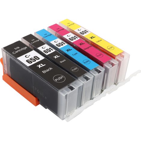 Tintenpatronen-Druckzubehörteil für PIXMA MG5460, MG5560, MG5660, MG6360, MG6460, MG6660, 5 Farben, Schwarz, Schwarz, CMY (1/5)