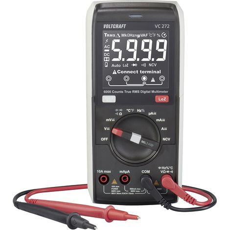 [GEBRAUCHT] B-Ware Voltcraft Hand Multimeter Multimeter Digital Cat Iii 600 V Anzeige Counts: 6000
