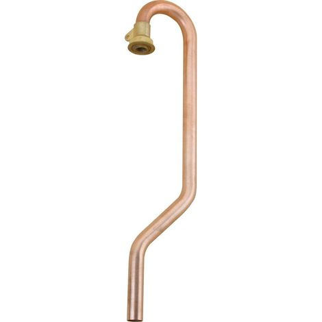 Crosse coudée 180° cuivre joint plat tube cuivre F - 22mm 6/20 - Chuchu Decayeux