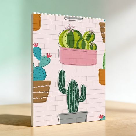 Cadre en briques créatif, cadeaux de la Saint-Valentin pour couples (1/5)