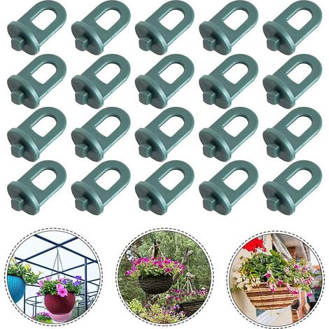 50 pinces de jardin pour serre, crochets de suspension, pinces à plantes (1/5)