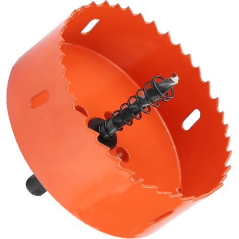 Scie cloche bimétallique en acier rapide M42 de 95 mm avec foret à carottage (1/5)