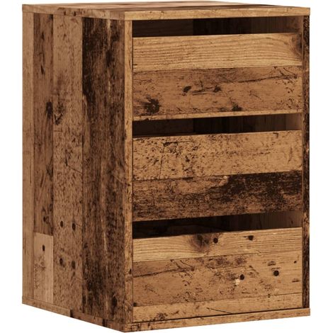 Maison Exclusive - Cassettiera Angolare Legno Antico 40x41x58 cm Legno Multistrato
