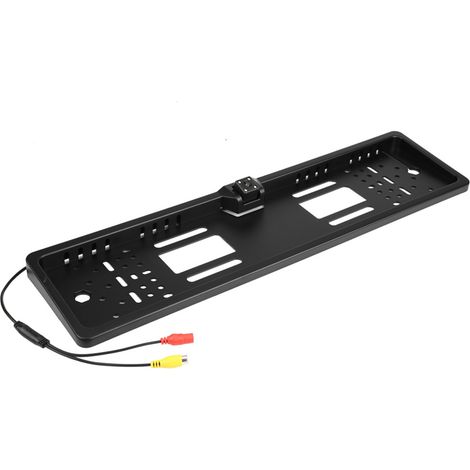 Europäischer Kennzeichenhalter mit integrierter LED-Rückfahrkamera, passend für Autorahmen, Rückansicht, wasserdicht, einfach zu montieren (1/5)