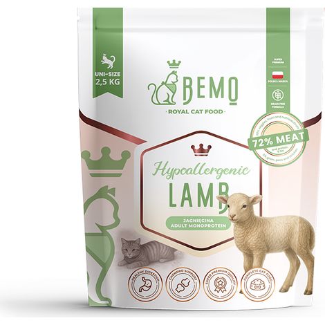Bemo Cat Hipoalergénico - alimento seco para gatos con cordero 10 kg