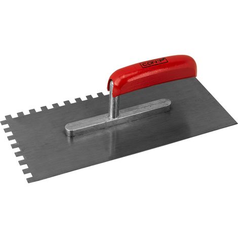 CON P Zahnglättekelle 280 x 130 mm, Zahnung 8 x 8 mm Stahl Fliesenwerkzeug