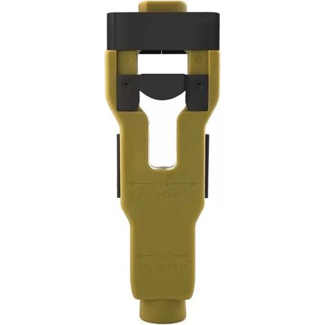 Outil de mortaisage pour pêne de porte, gabarit de fraisage pour gâche de serrure, outil menuiserie pour encoche de pêne dormant (1/5)