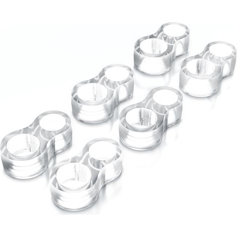 BEARWARE Türklinkenpuffer Twin 6er Set Türgriffpuffer, Türstopper, Stoßfänger 25 x 45 mm (1/5)