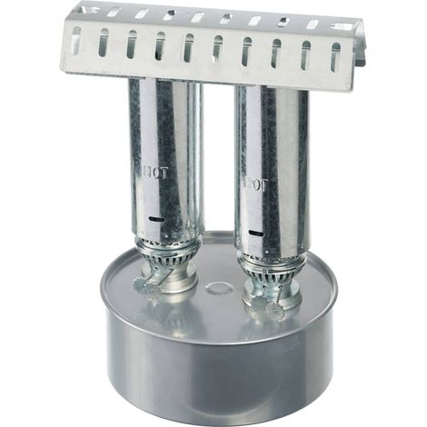 Chauffage à poser pour serre – 2 brûleurs en acier – 1200 watts – Autonomie 4 jours – Contenance 4.5 litres de paraffine – Nature (1/5)