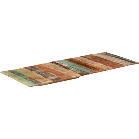 Plateau De Table Dessus de table rectangulaire 60x140 cm 15-16 mm Bois récupéré 36396 (1/5)
