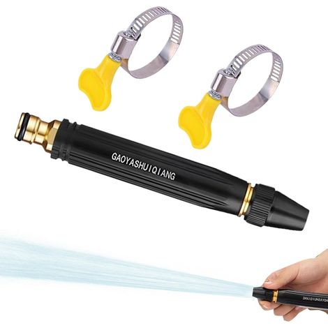 Buse Pistolet Arrosage, 1Jets Raccord Étanche Pistolet Pulvérisateur Tuyau, Accessoires Tuyaux Arrosage Portatifs, Tête Tuyau Arrosages Haute Pression (1/5)