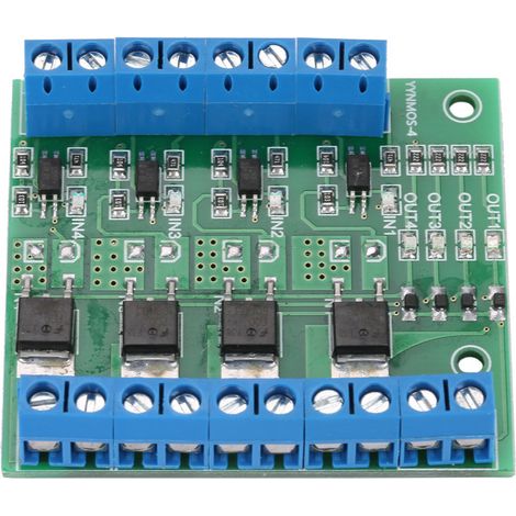 4-Kanal-PWM-MOSFET-Modul für SPS, 3–20 V bis 3,7–27 V DC 10 A Treiberverstärkerplatine (1/5)