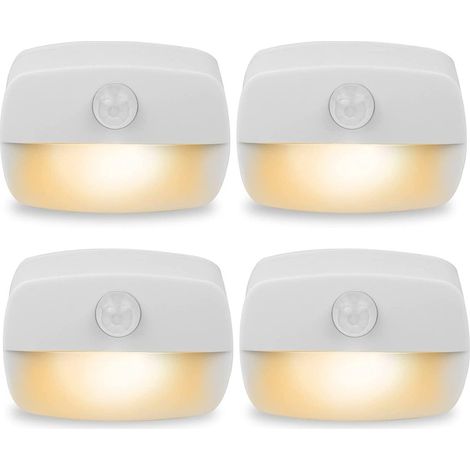 Veilleuse LED avec capteur de mouvement - pour couloir escalier salle de bain chambre - activation automatique en l'absence de lumière - 1 pièce (1/5)