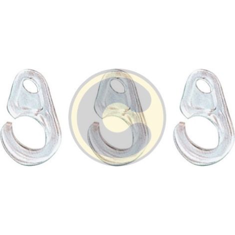cf 20 crochets crochets en plastique pour tringles A rideaux en bois 10 mm