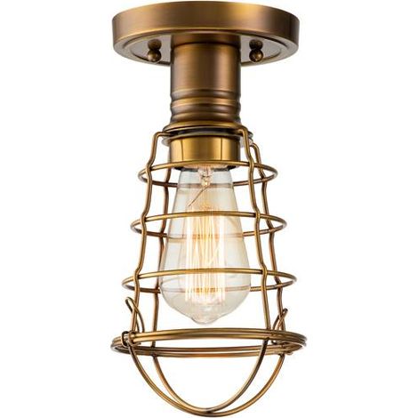 Elstead Quoizel Mixon Plafoniera semi-incasso in ottone stagionato (1/5)