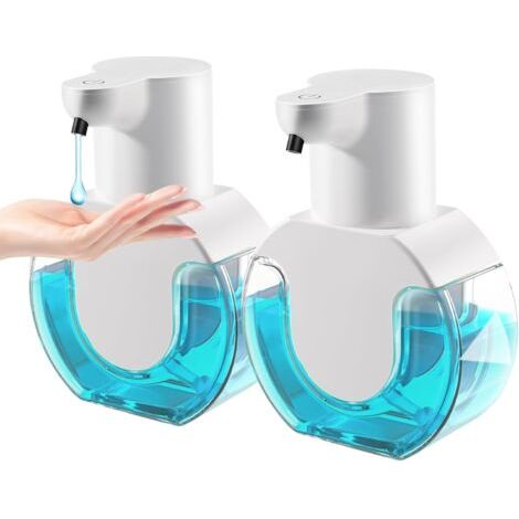 Lot de 2 distributeurs automatiques de savon mousse, distributeurs automatiques de savon mousse sans contact (1/5)