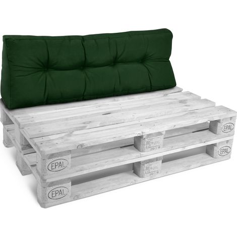 Beautissu – Coussins pour canapé euro palette 120x40x10/20 cm – Housse en polaire 220 g/m² – Garnissage mousse 25 kg/m³ – Lavable à la main (1/5)