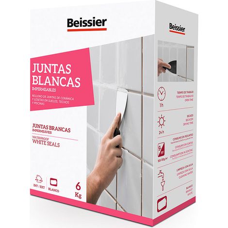 Masilla para juntas blancas impermeables 6 kg (1/2)