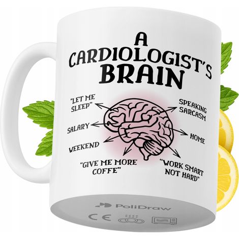 Lustige Tasse für Kardiologen – Kaffee- oder Teetasse mit witzigem Textdesign – ideal für Geburtstage, Namenstage, Feiertage und besondere Anlässe. Hochwertige Tasse für Zuhause, Büro und Arbeit. Farb