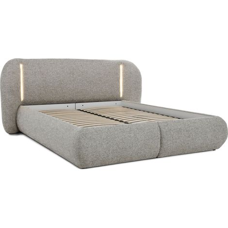 Cama Margate 135, Bella 60, Doble, 160x200, Tapiz, Somieres, 221x227x103cm, LED (1/5)