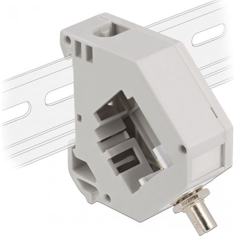 Delock adaptador de carril din con keystone st simplex hembra a st simplex hembra color