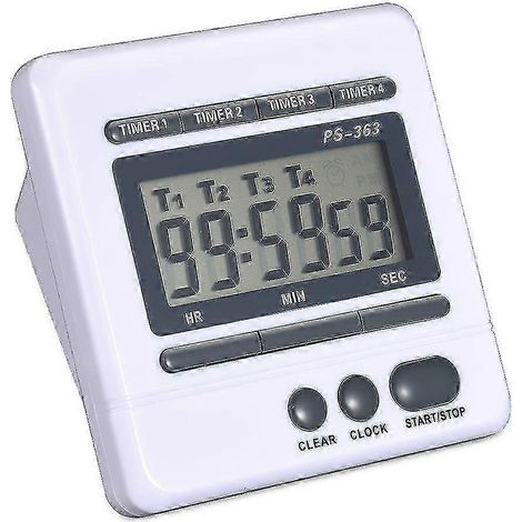 Minuteur électronique à 4 canaux avec grand écran pour une minuterie précise (1/5)