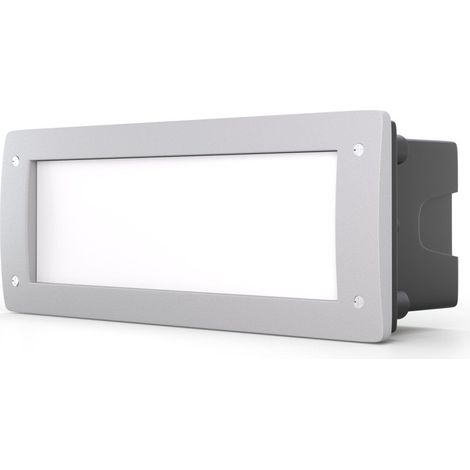 Baliza Empotrable LED Fumagalli LETI 300 E27 6W - Gris